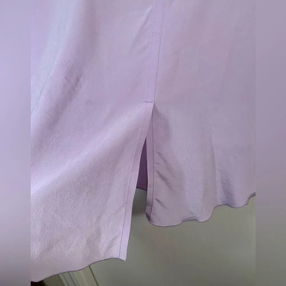 Sourcery NWT purple/amethyst Byron sheer shirt blouse Size XS/S